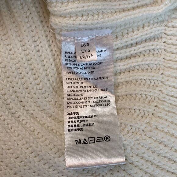 FREE PEOPLE layer cake oversized turtleneck/cowl ruffled peplum style sweater - Picture 6 of 9